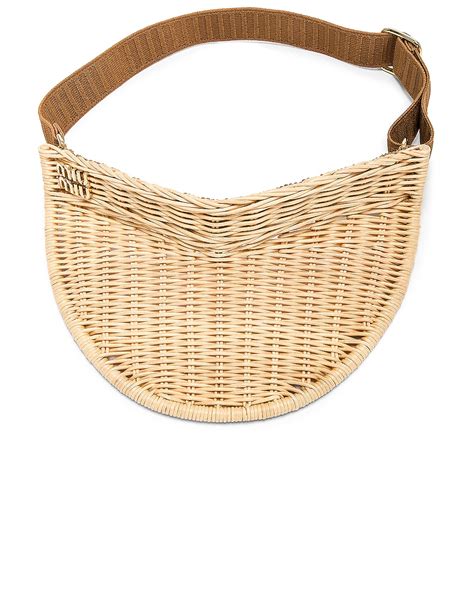 miu miu club visor|Natural Wicker Visor .